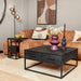 Salontafel Denver Black | 80x80 cm-Salontafels-Starfurn