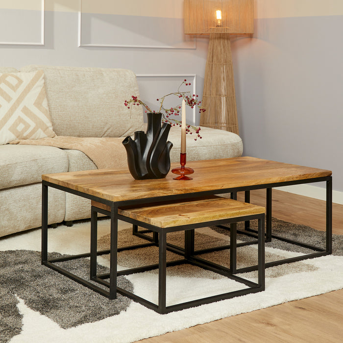 Salontafel Denver | Set van 3 | Rechthoek-Salontafels-Starfurn
