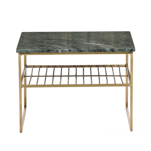 Salontafel Dian Marble Green Gold Marmer Groen 55 cm-Salontafels-Livingfurn