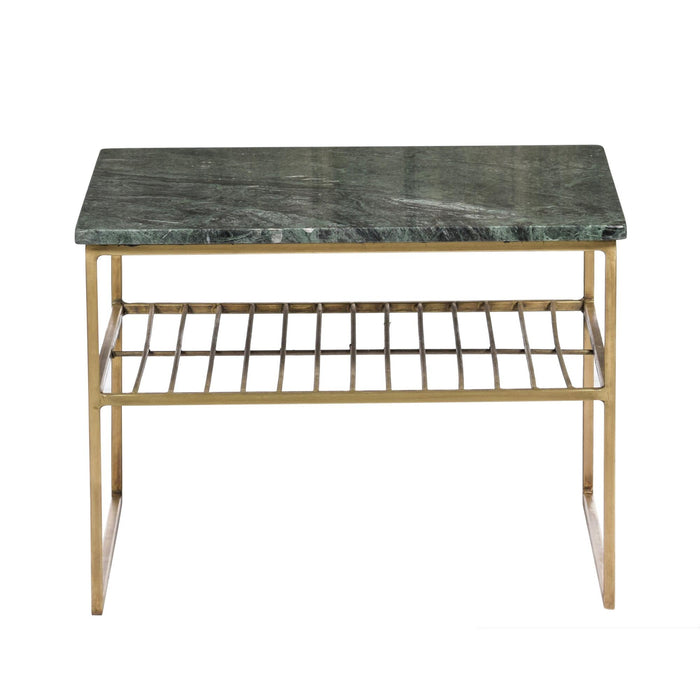 Salontafel Dian Marble Green Gold Marmer Groen 55 cm-Salontafels-Livingfurn
