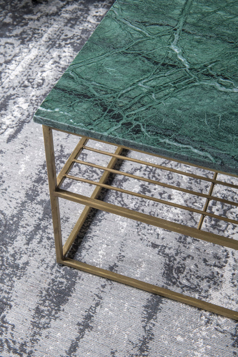 Salontafel Dian Marble Green Gold Marmer Groen 55 cm-Salontafels-Livingfurn