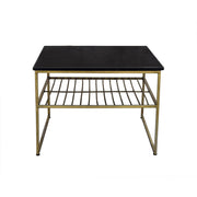 Salontafel Dian Marble Marmer Zwart 55 cm-Salontafels-Livingfurn
