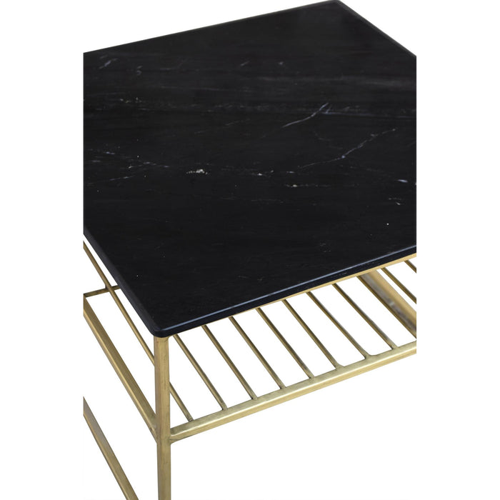 Salontafel Dian Marble Marmer Zwart 55 cm-Salontafels-Livingfurn