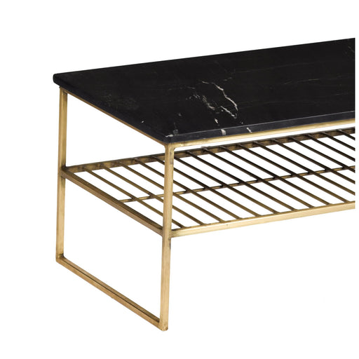 Salontafel Dian Marble Marmer Zwart 90x40 cm-Salontafels-Livingfurn