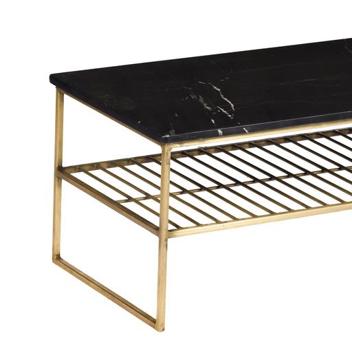 Salontafel Dian Marble Marmer Zwart 90x40 cm-Salontafels-Livingfurn