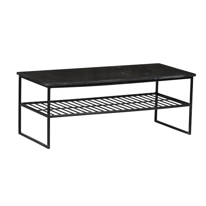 Salontafel Dian Marble Marmer Zwart 90x40 cm-Salontafels-Livingfurn