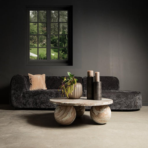 Salontafel Diro Marmer Beige 99 cm-Salontafels-PTMD