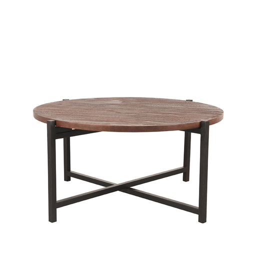 Salontafel Dox Espresso Mangohout 70 cm Zwart 70x70x35 cm-Salontafels-LABEL51