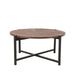 Salontafel Dox Espresso Mangohout 70 cm Zwart 70x70x35 cm-Salontafels-LABEL51