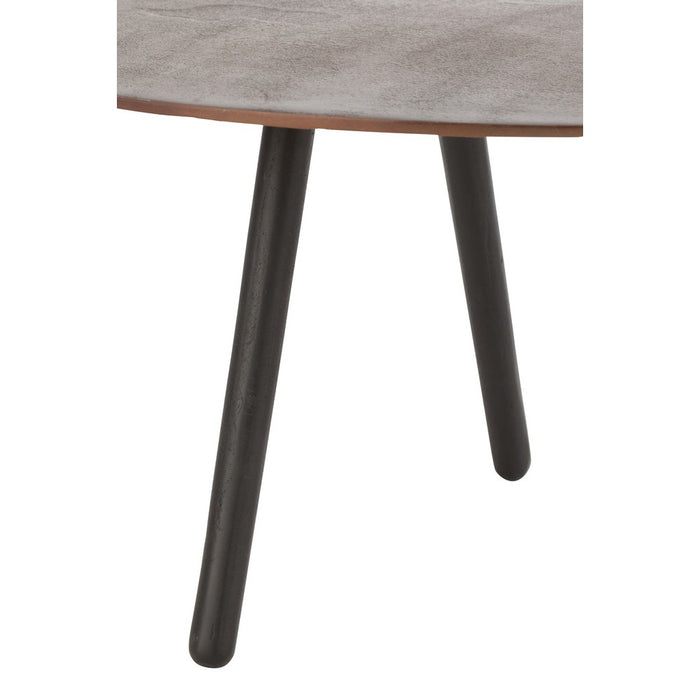 Salontafel Drop Aluminium | Iron Brown Small-Salontafels-J-Line