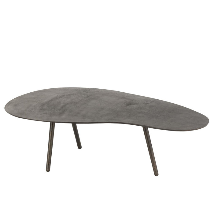 Salontafel Drop Aluminium | Iron Zwart Large-Salontafels-J-Line