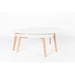 Salontafel Drop Set van 2 Hout Beige 50x100 cm-Bijzettafels-Creating Home