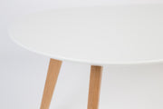 Salontafel Drop Set van 2 Hout Beige 50x100 cm-Bijzettafels-Creating Home
