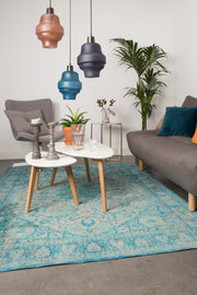 Salontafel Drop Set van 2 Hout Beige 50x100 cm-Bijzettafels-Creating Home