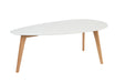 Salontafel Drop Set van 2 Hout Beige 50x100 cm-Bijzettafels-Creating Home