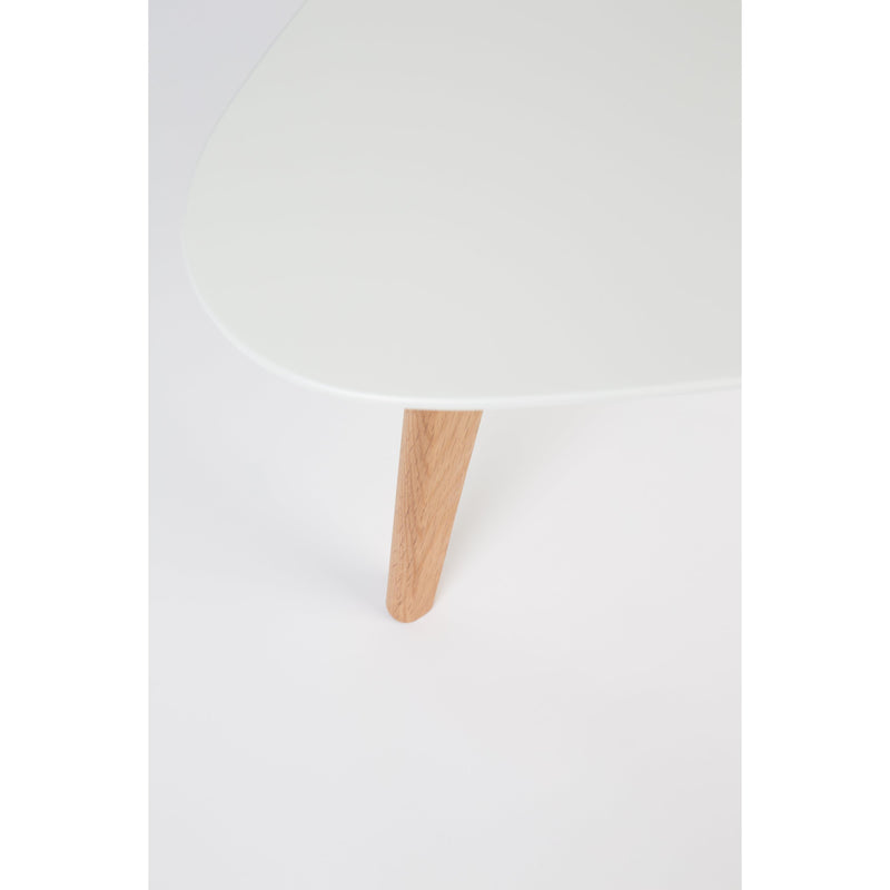 Salontafel Drop Set van 2 Hout Beige 50x100 cm-Bijzettafels-Creating Home
