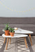 Salontafel Drop Set van 2 Hout Beige 50x100 cm-Salontafels-Creating Home