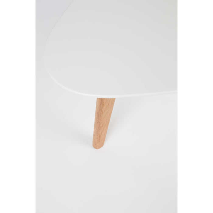 Salontafel Drop Set van 2 Hout Beige 50x100 cm-Salontafels-Creating Home