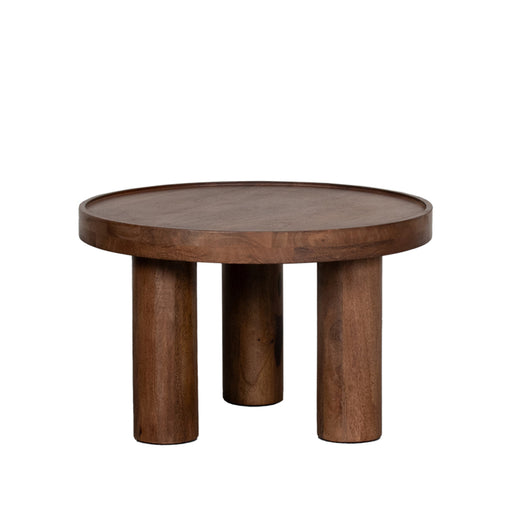 Salontafel Elly - Nature Smooth - Mangohout - 60 cm - Rond-Salontafels-LABEL51