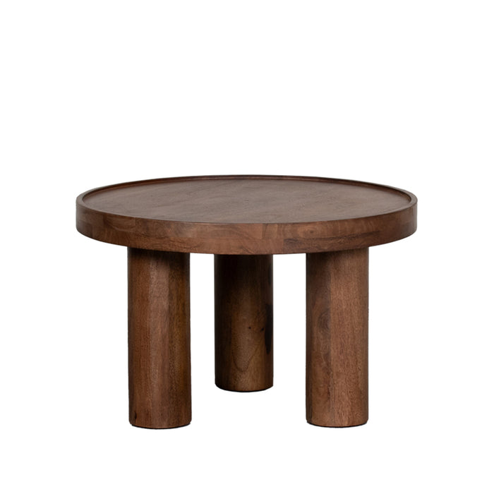 Salontafel Elly - Nature Smooth - Mangohout - 60 cm - Rond-Salontafels-LABEL51
