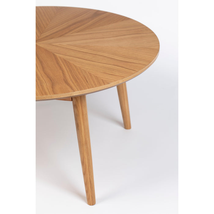 Salontafel Fabio Eikenfineer Naturel Ø80x40 cm-Salontafels-Creating Home