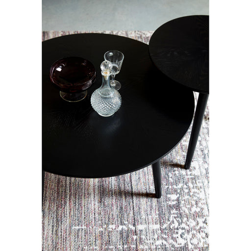 Salontafel Fabio Eikenfineer Zwart Ø80x40 cm-Salontafels-Creating Home