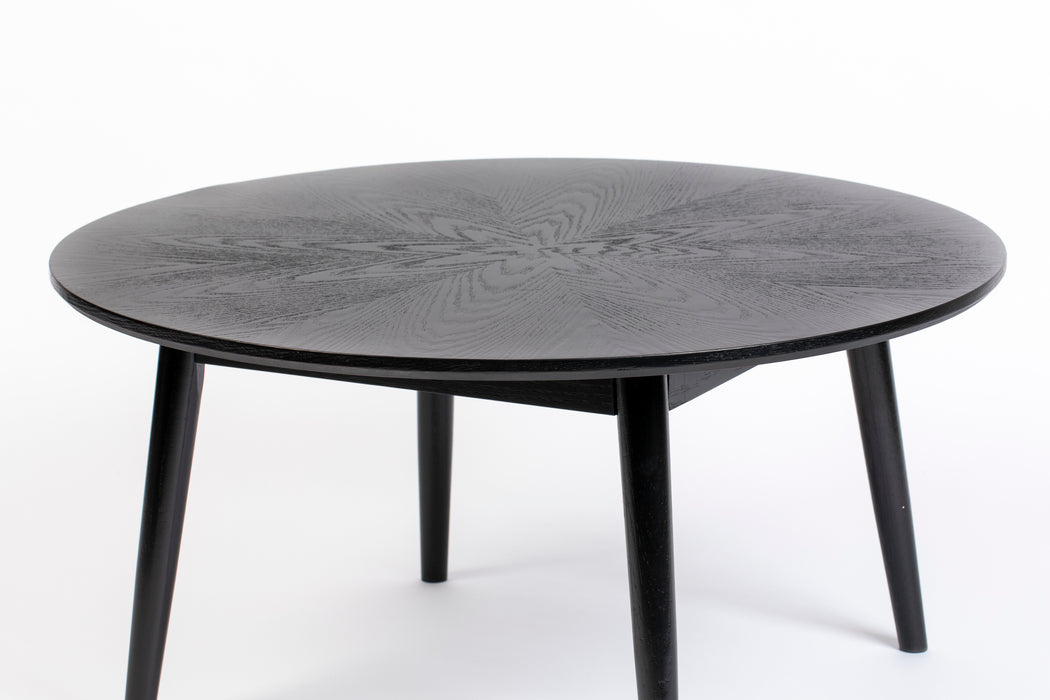 Salontafel Fabio Eikenfineer Zwart Ø80x40 cm-Salontafels-Creating Home