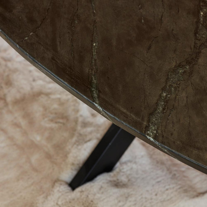 Salontafel Faye - Ovaal - Zwart marmer-Salontafels-Starfurn
