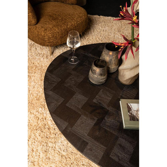 Salontafel Fieron Zwart 110x108 cm-Salontafels-PTMD