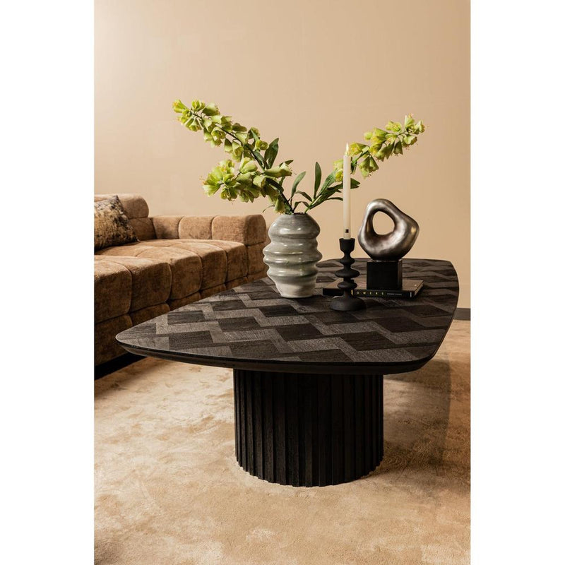 Salontafel Fieron Zwart 177x78 cm-Salontafels-PTMD