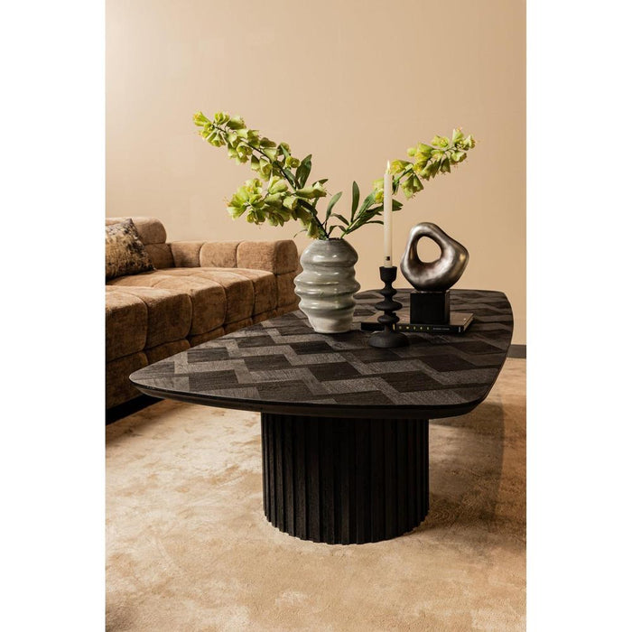 Salontafel Fieron Zwart 177x78 cm-Salontafels-PTMD