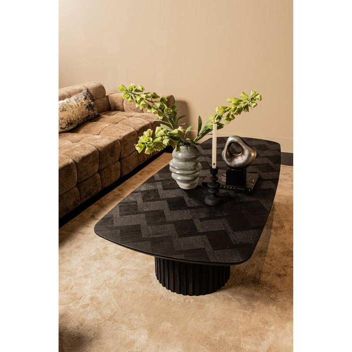 Salontafel Fieron Zwart 177x78 cm-Salontafels-PTMD