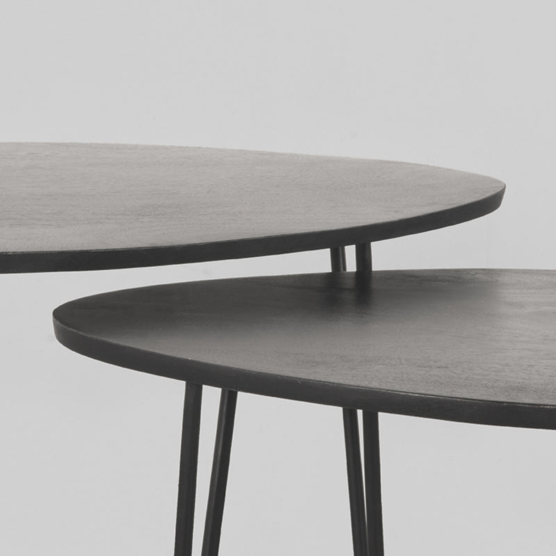 Salontafel Frisk Zwart Mangohout 68 cm 68x43x44 cm-Salontafels-LABEL51