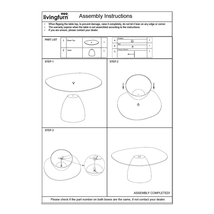 Salontafel Glas Bruin 76 cm-Salontafels-Brix