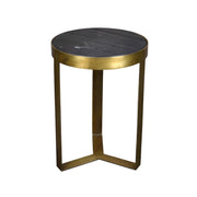 Salontafel Glennis Marble Marmer Zwart 40 cm 40x40x55 cm-Salontafels-Livingfurn