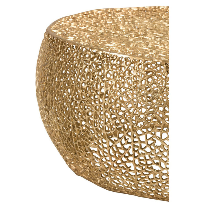 Salontafel Goud Aluminium Rond 85 cm 85x85x41.5 cm-Salontafels-J-Line