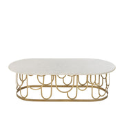 Salontafel Goud Marmer 61x122 cm-Salontafels-J-Line