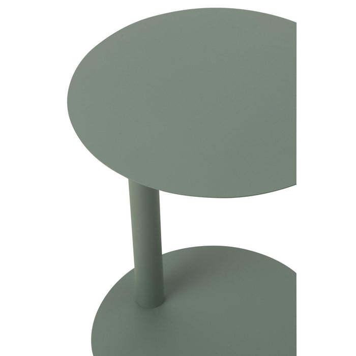 Salontafel Groen Metaal Rond 40 cm-Salontafels-J-Line