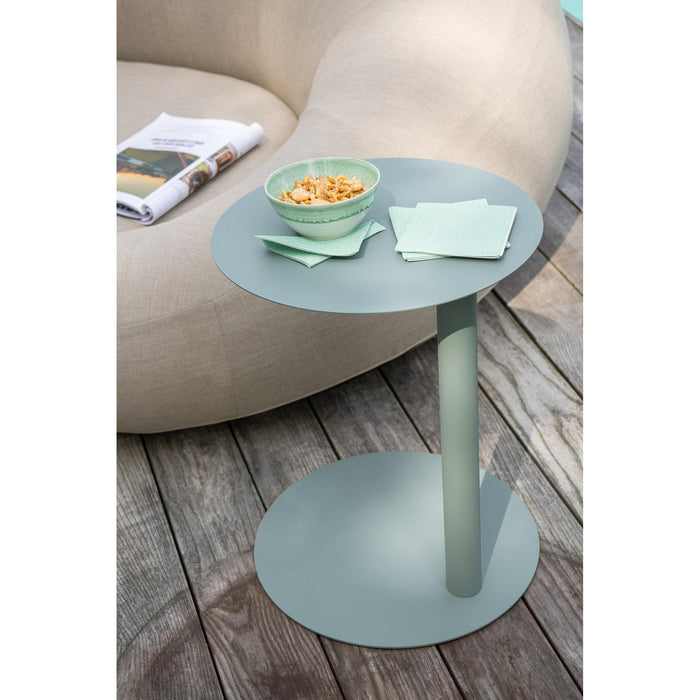 Salontafel Groen Metaal Rond 40 cm-Salontafels-J-Line