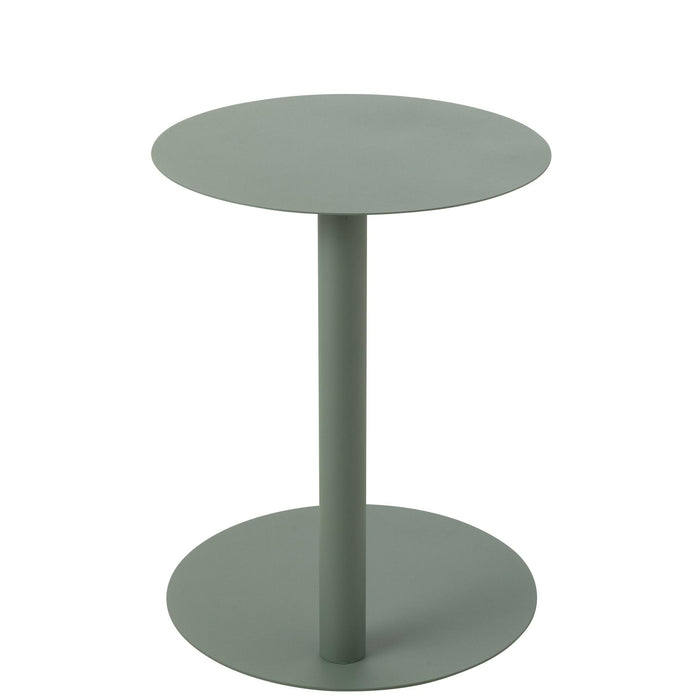 Salontafel Groen Metaal Rond 40 cm-Salontafels-J-Line
