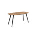 Salontafel Gualdo Teak veneer Zwart 80x39 cm-Salontafels-Creating Home