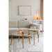 Salontafel Haru Rond Glass Beige 70x70 cm-Salontafels-Creating Home