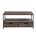 Salontafel Hout | Metaal Brown + Zwart-Salontafels-J-Line