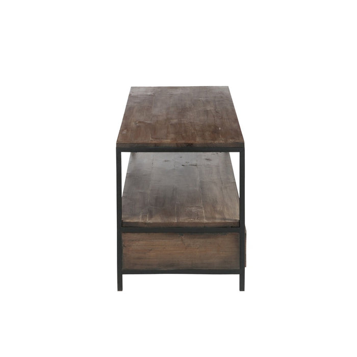 Salontafel Hout | Metaal Brown + Zwart-Salontafels-J-Line