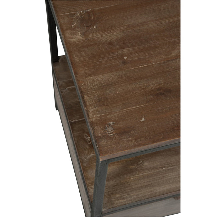 Salontafel Hout | Metaal Brown + Zwart-Salontafels-J-Line