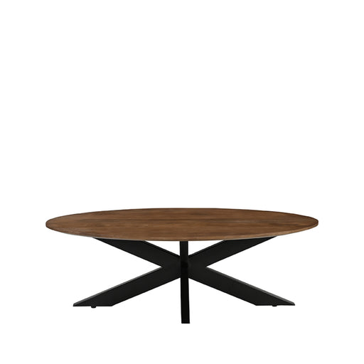 Salontafel James - Nature Smooth - Mangohout - 130 cm - Ovaal-Salontafels-LABEL51