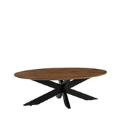 Salontafel James Nature Smooth Mangohout 130 cm Ovaal-Salontafels-LABEL51