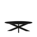 Salontafel James Zwart Mangohout 130 cm Ovaal 130x70x43 cm-Salontafels-LABEL51