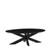 Salontafel James Zwart Mangohout 130 cm Ovaal 130x70x43 cm-Salontafels-LABEL51