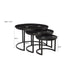 Salontafel Jerrel Kala Mangohout Zwart 74 cm 74x74x42 cm-Salontafels-Livingfurn